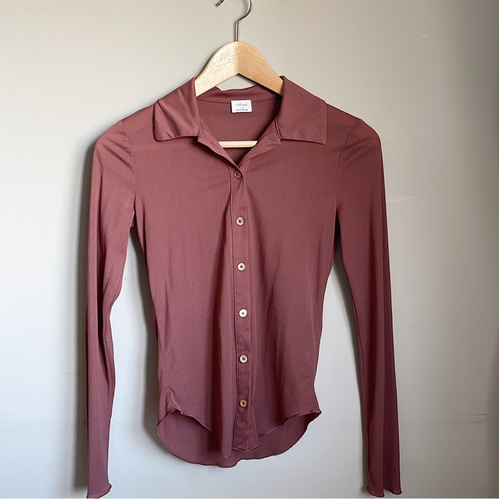 Aritzia Wilfred Pose Longsleeve Rose
